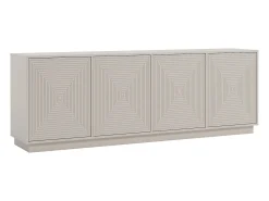 Aparador con 4 puertas de MDF - Beige - MEZULIA