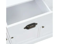 Aparador con 3 puertas MDF y madera de pino 105x35x77,5 cm
