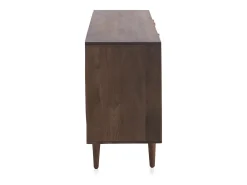 Aparador con 3 puertas multicolor de madera maciza de acacia