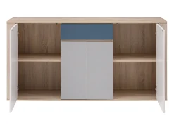 Aparador con 4 puertas y 1 cajón - Multicolor - FILUTIA