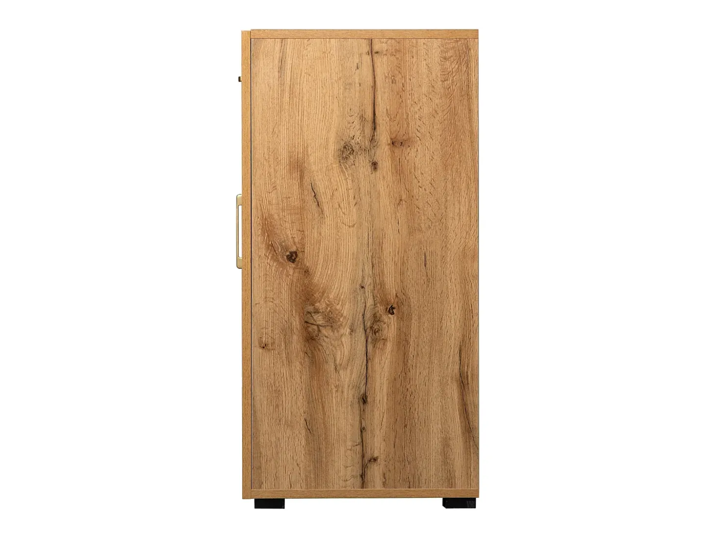 Aparador con 4 puertas y 2 cajones - Madera PB - Natural claro y negro