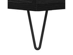 Aparador con almacenaje con puerta Negro 60 x 35 x 70 cm Madera de ingeniería