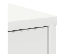 Aparador con cajón blanco 80x34x76 cm madera de ingeniería