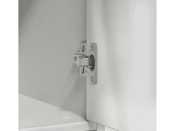 Aparador con cajón blanco 80x34x76 cm madera contrachapada