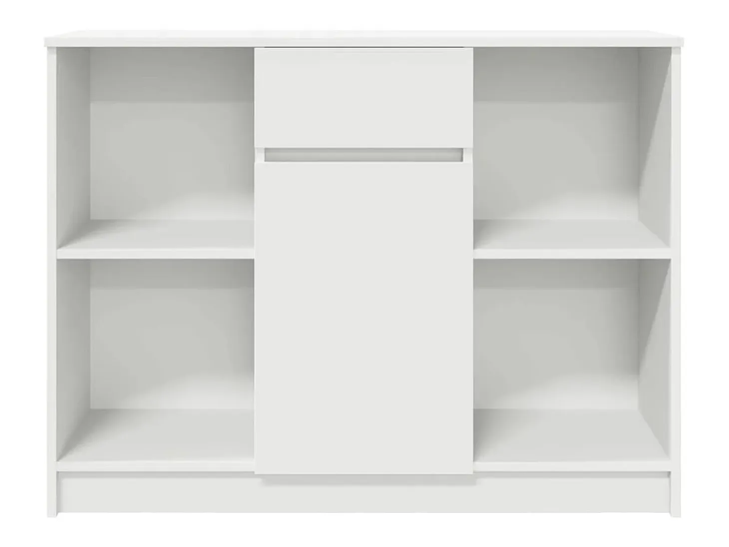 Aparador con cajón blanco 101x35x76 cm madera de ingeniería