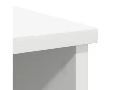 Aparador con cajón blanco 101x35x76 cm madera contrachapada
