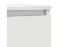 Aparador con cajón blanco 71x35x65 cm madera contrachapada