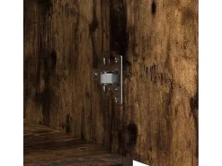 Aparador con cajón roble ahumado 80x34x76 cm madera ingeniería