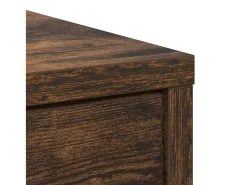 Aparador con cajón roble ahumado 80x34x76 cm madera ingeniería