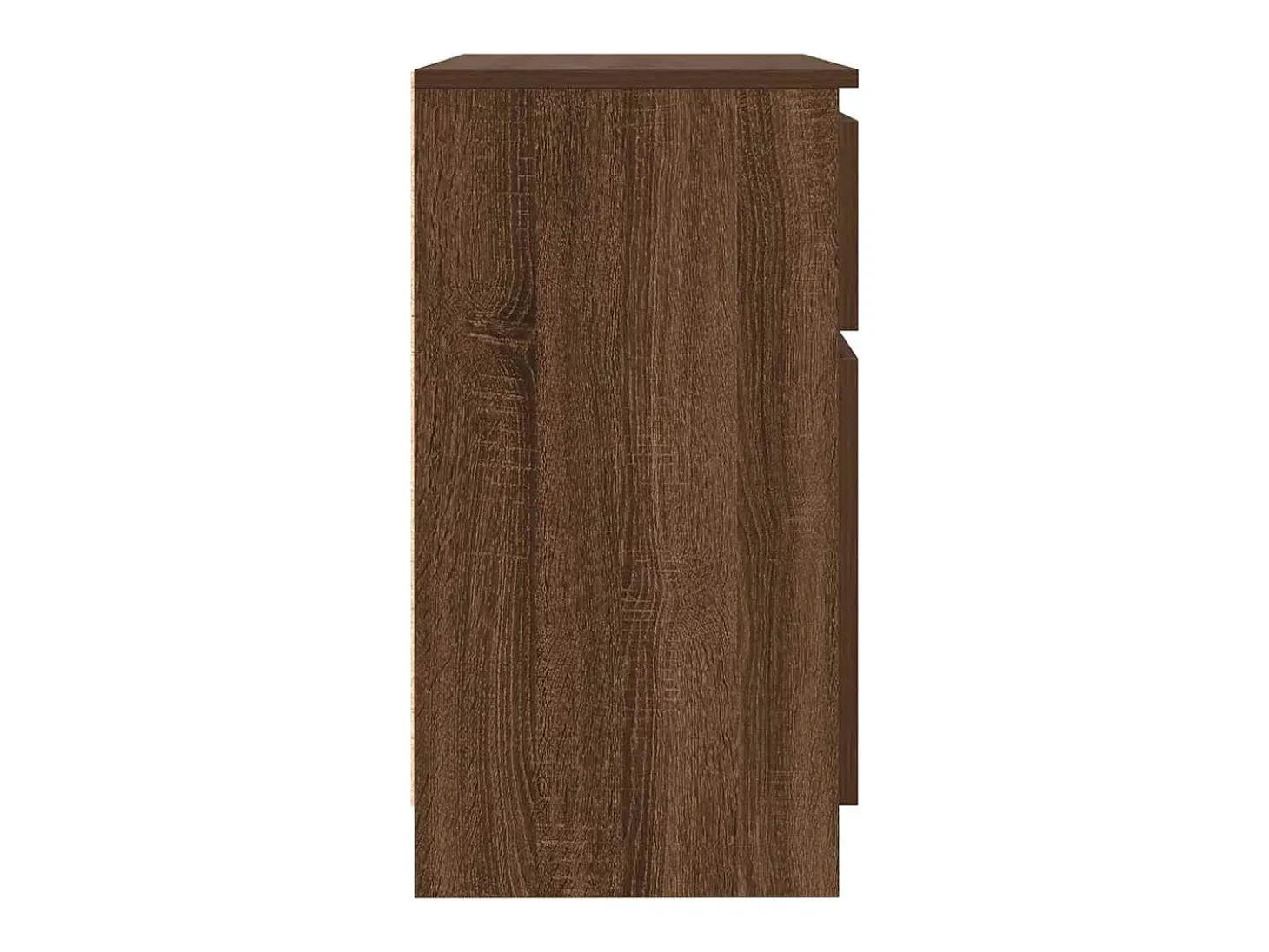 Aparador con cajón roble marrón 71x35x65 cm madera ingeniería