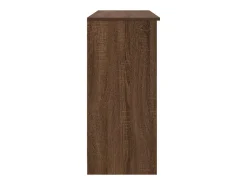 Aparador con cajón roble marrón 101x35x76 cm madera de ingeniería