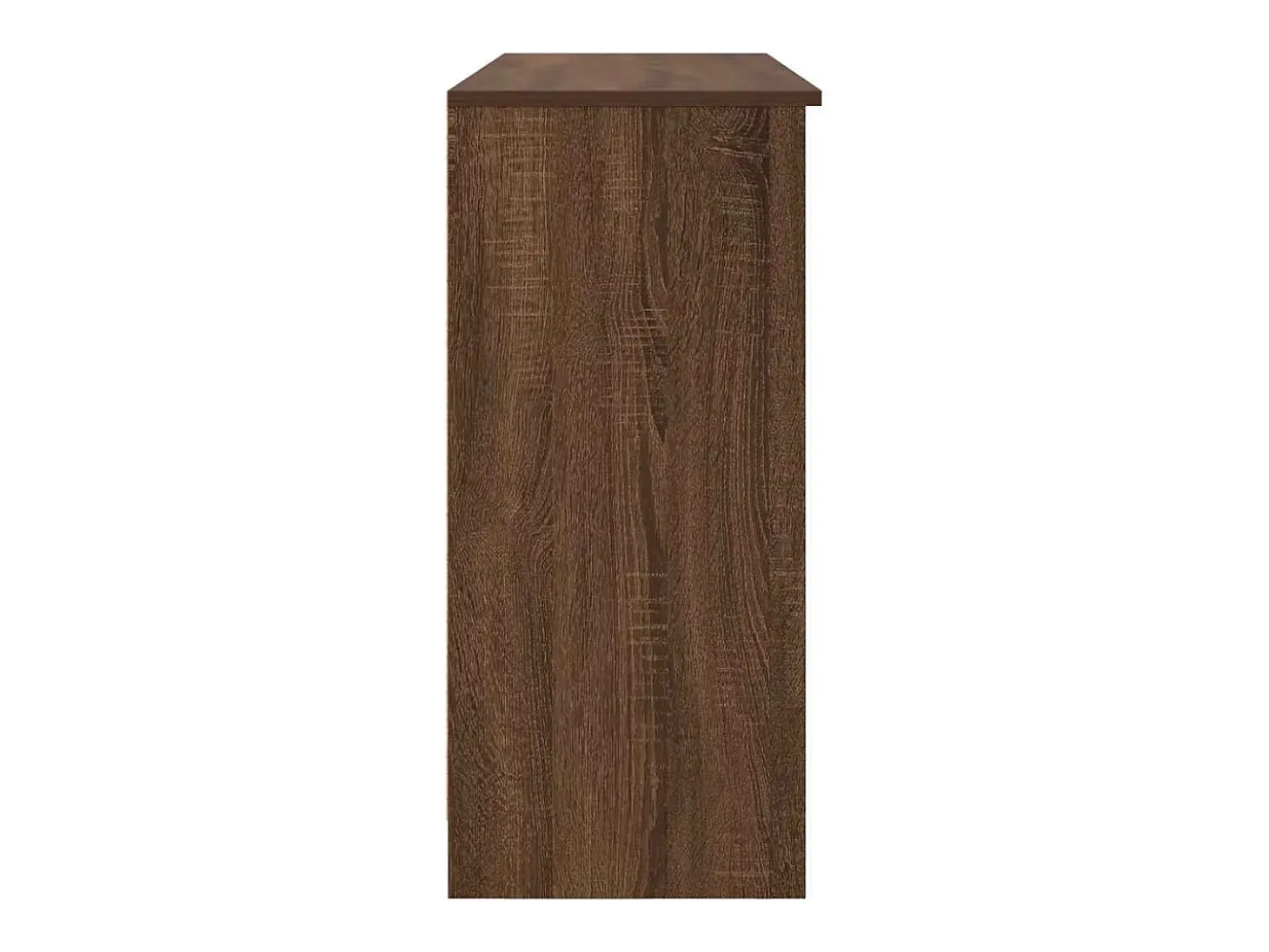 Aparador con cajón roble marrón 101x35x76 cm madera de ingeniería