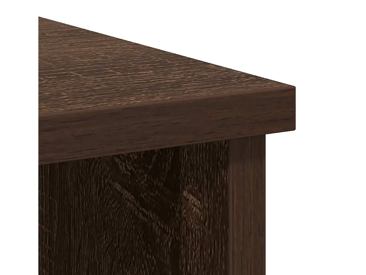 Aparador con cajón roble marrón 101x35x76 cm madera de ingeniería