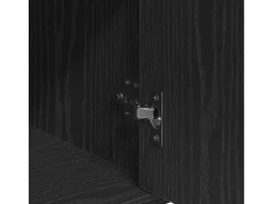 Aparador con cajón Roble negro 60 x 31 x 70 cm Madera de ingeniería