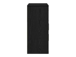 Aparador con cajón Roble negro 60 x 31 x 70 cm Madera de ingeniería