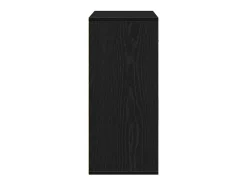 Aparador con cajón Roble negro 60 x 31 x 70 cm Madera de ingeniería