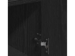 Aparador con cajón Roble negro 79 x 38 x 80 cm Madera de ingeniería