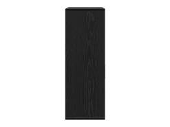 Aparador con cajón Roble negro 79 x 38 x 80 cm Madera de ingeniería