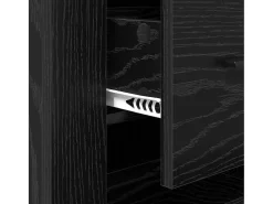 Aparador con cajón Roble negro 40 x 33 x 70 cm Madera de ingeniería
