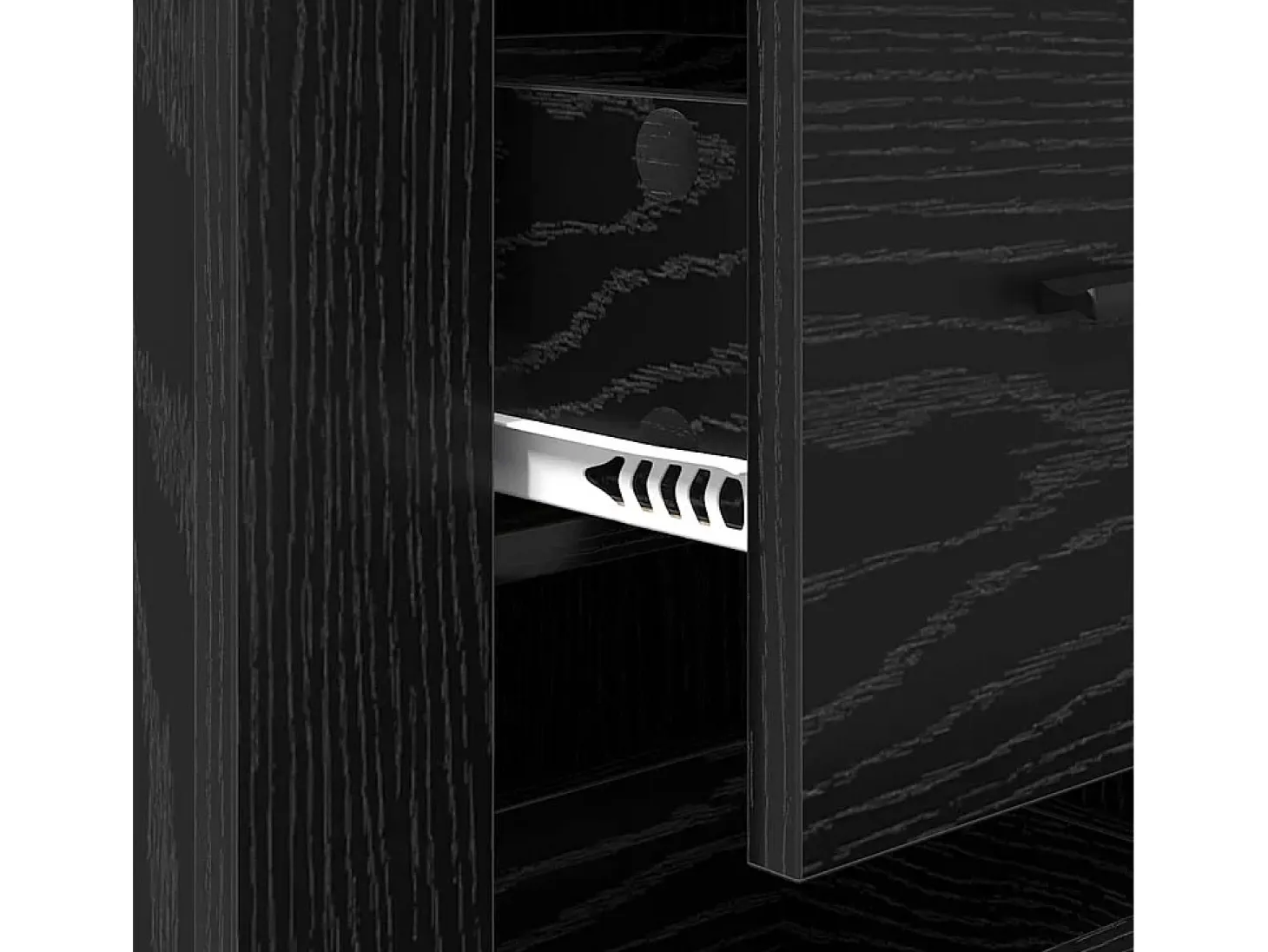 Aparador con cajón Roble negro 40 x 33 x 70 cm Madera de ingeniería