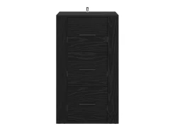 Aparador con cajón Roble negro 40 x 33 x 70 cm Madera de ingeniería
