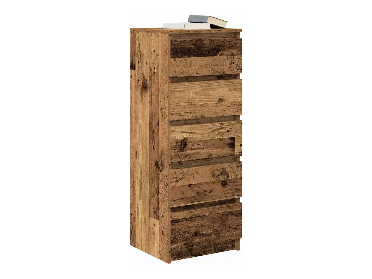 Aparador con cajones madera vieja 37,5x35x99 cm