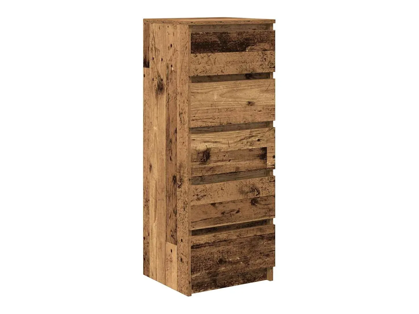 Aparador con cajones madera vieja 37,5x35x99 cm