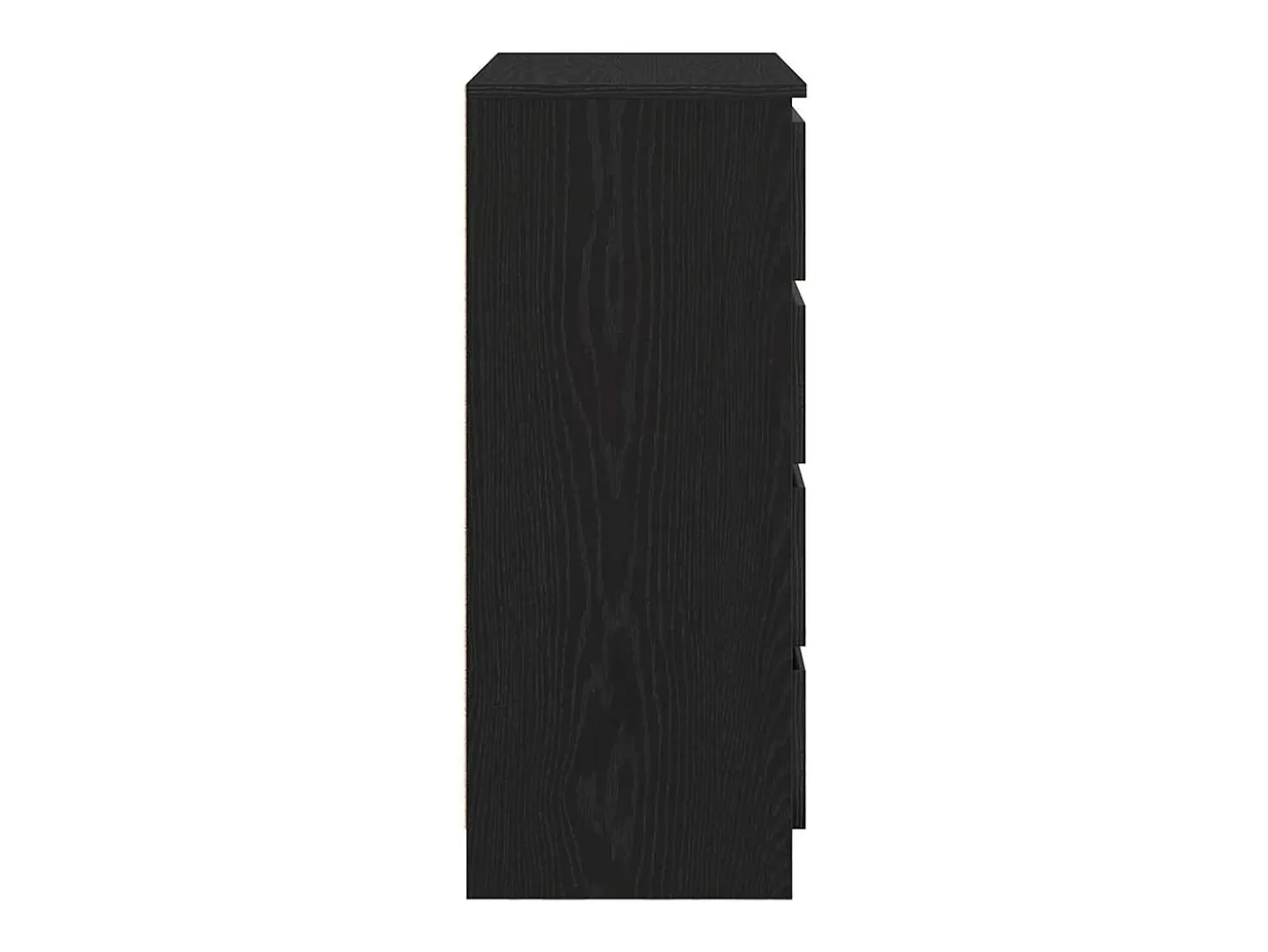 Aparador con cajones roble negro 71x35x84 cm madera de ingeniería