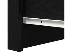 Aparador con cajones roble negro 37,5x35x99cm madera ingeniería
