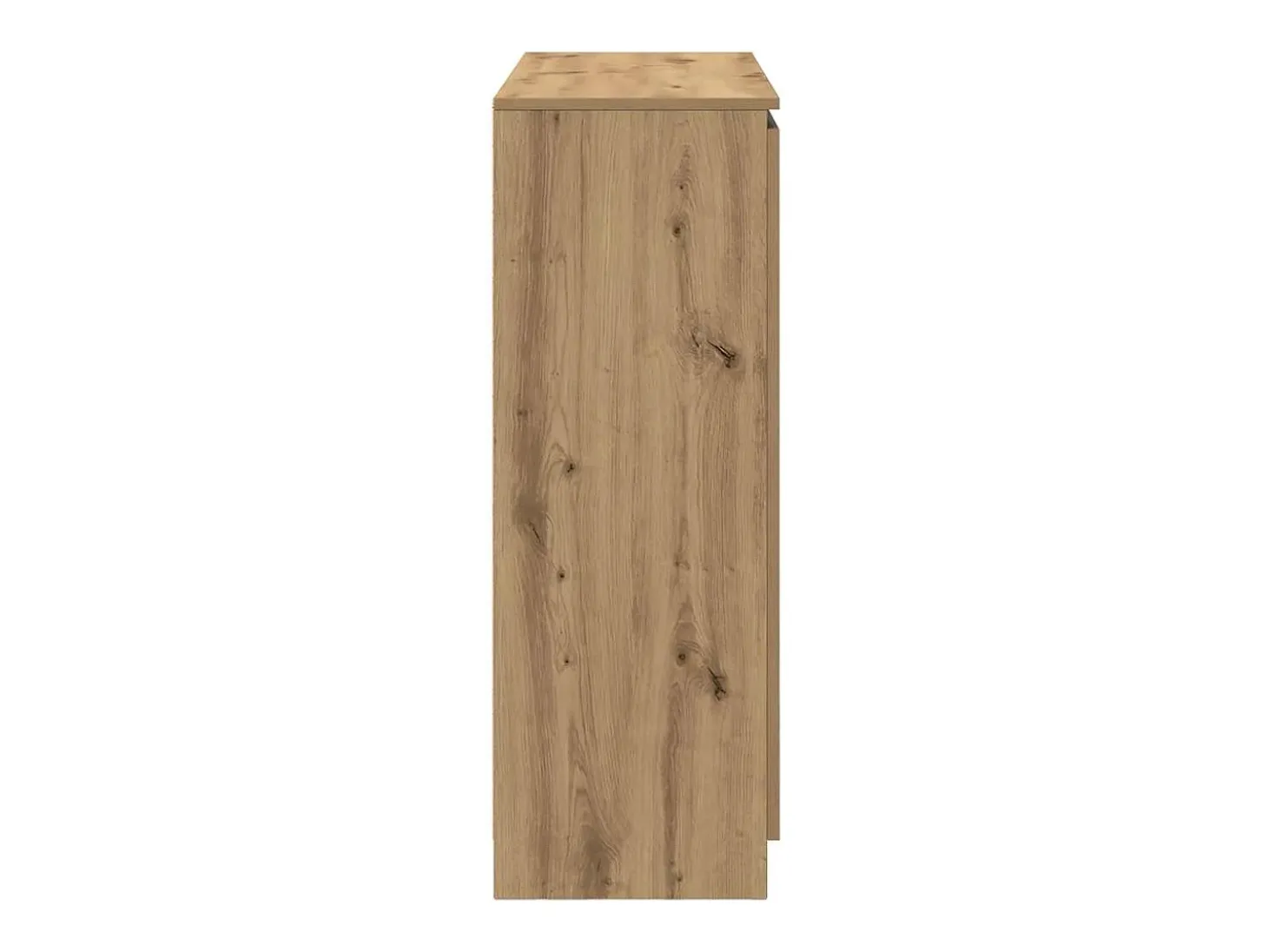 Aparador con cajones roble artesanal 100,5x35x98,5 cm