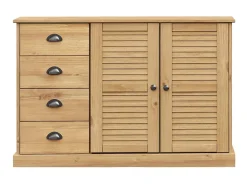 Aparador con cajones VIGO madera maciza pino 113x40x75 cm ES46663