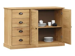 Aparador con cajones VIGO madera maciza pino 113x40x75 cm ES46663