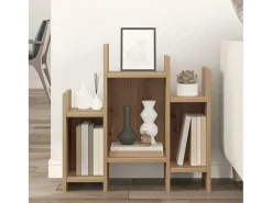 Aparador con estante, roble hecho a mano, 60 x 26 x 60 cm
