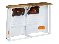 Aparador con forma de camión madera maciza de mango blanco ES219766