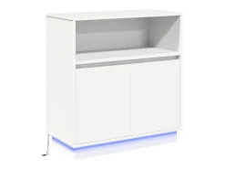 Aparador con LED Blanco 71x34,5x75 cm en Madera Necessary