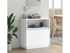 Aparador con LED Blanco 71x34,5x75 cm en Madera Necessary