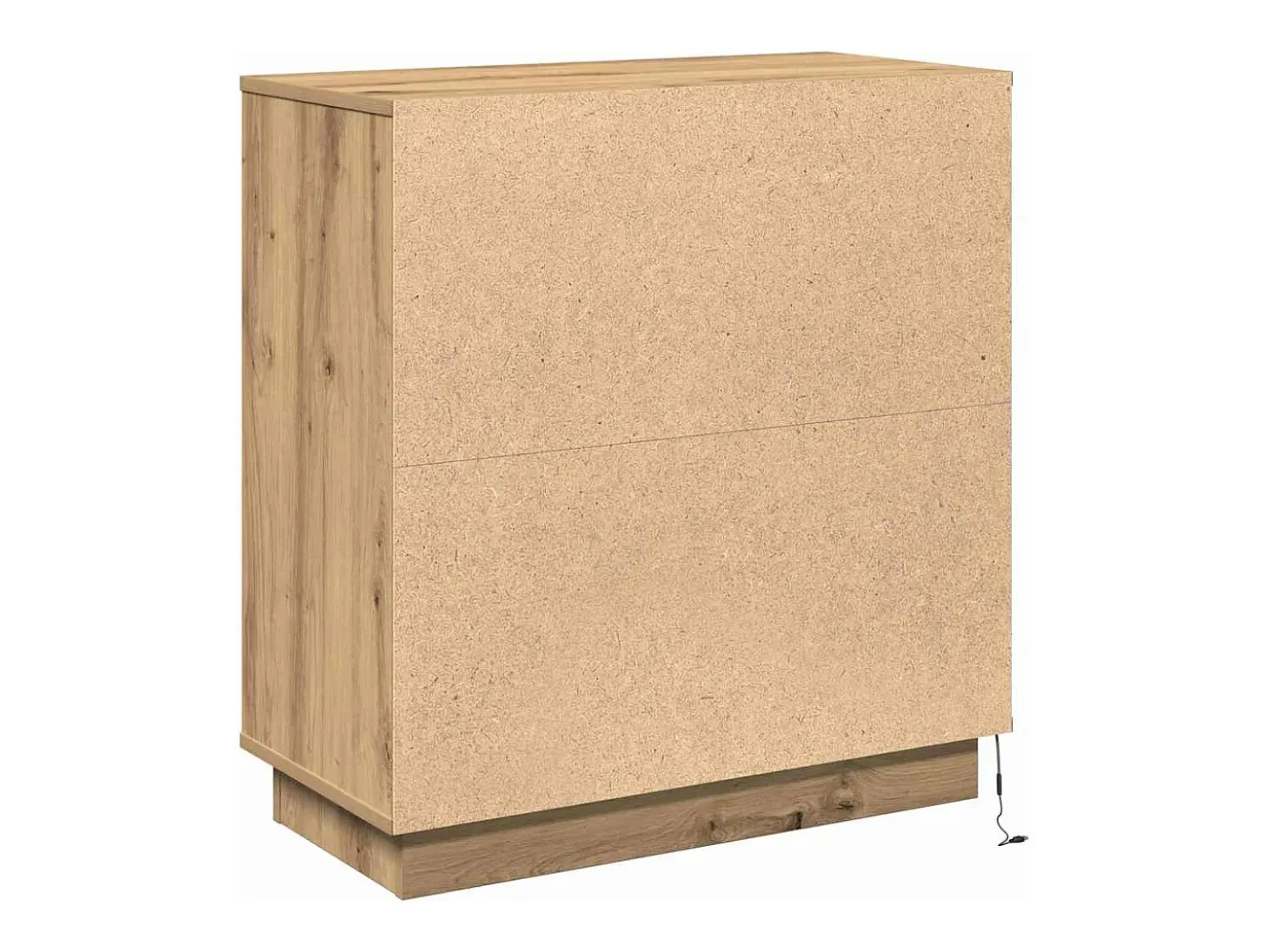 Aparador con LED Roble Artesano 71x34,5x75 cm Madera de ingeniería