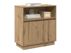 Aparador con LED Roble Artesano 71x34,5x75 cm Madera de ingeniería
