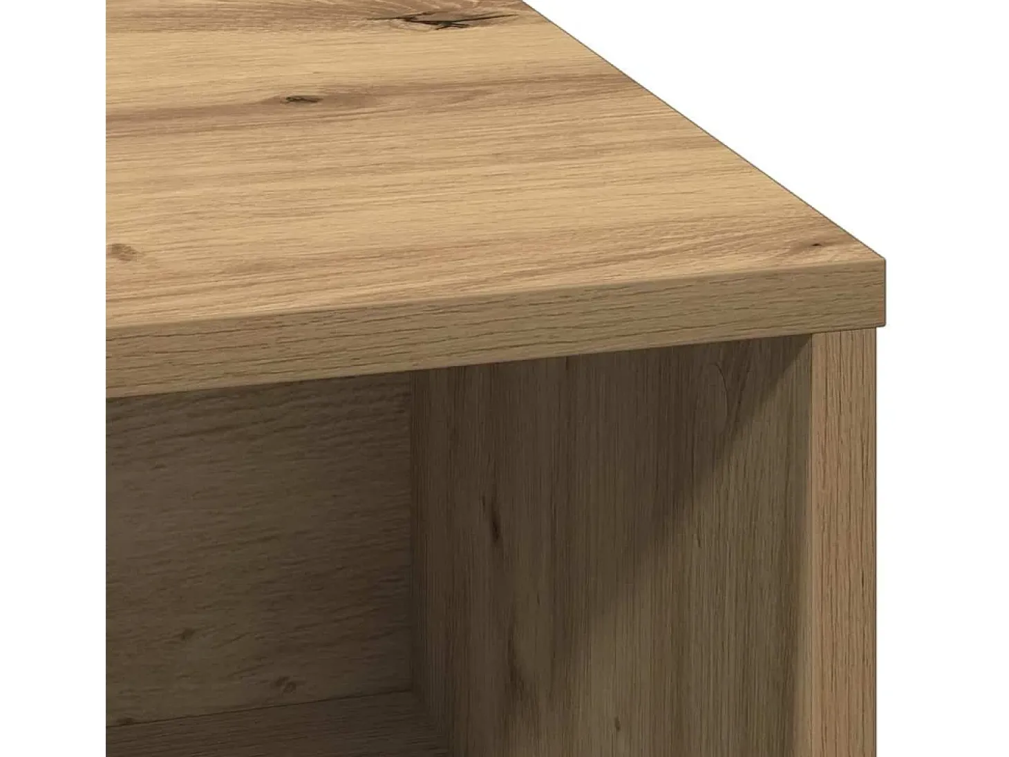 Aparador con LED Roble Artesano 71x34,5x75 cm Madera de ingeniería