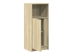 Aparador con LED roble Sonoma 42,5x34x100 cm madera de ingeniería