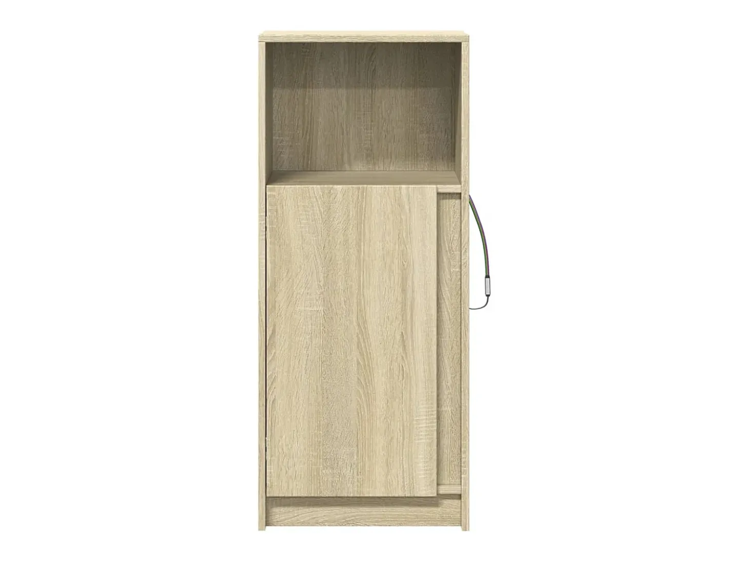 Aparador con LED roble Sonoma 42,5x34x100 cm madera de ingeniería
