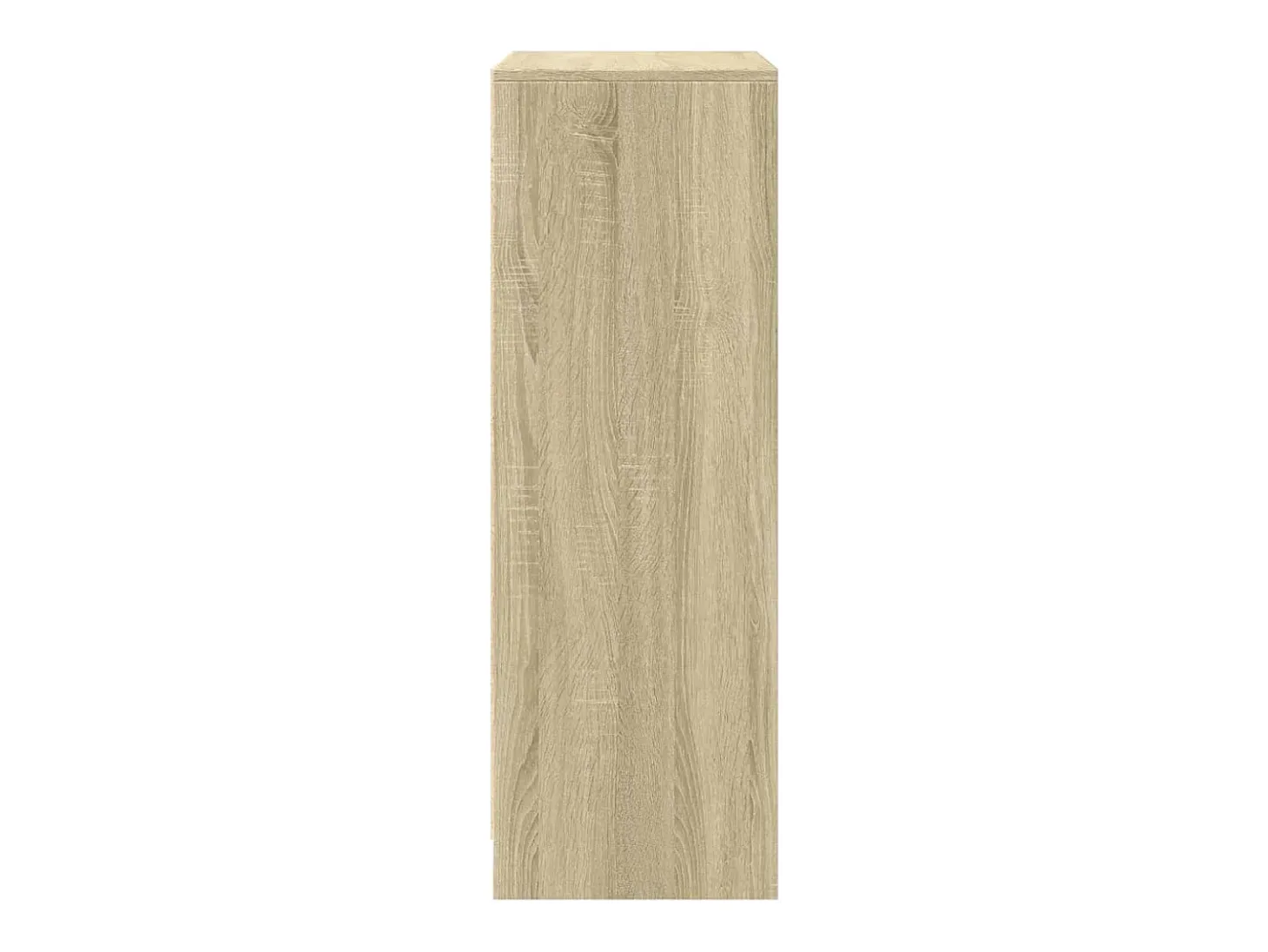 Aparador con LED roble Sonoma 77x34x100 cm madera de ingeniería