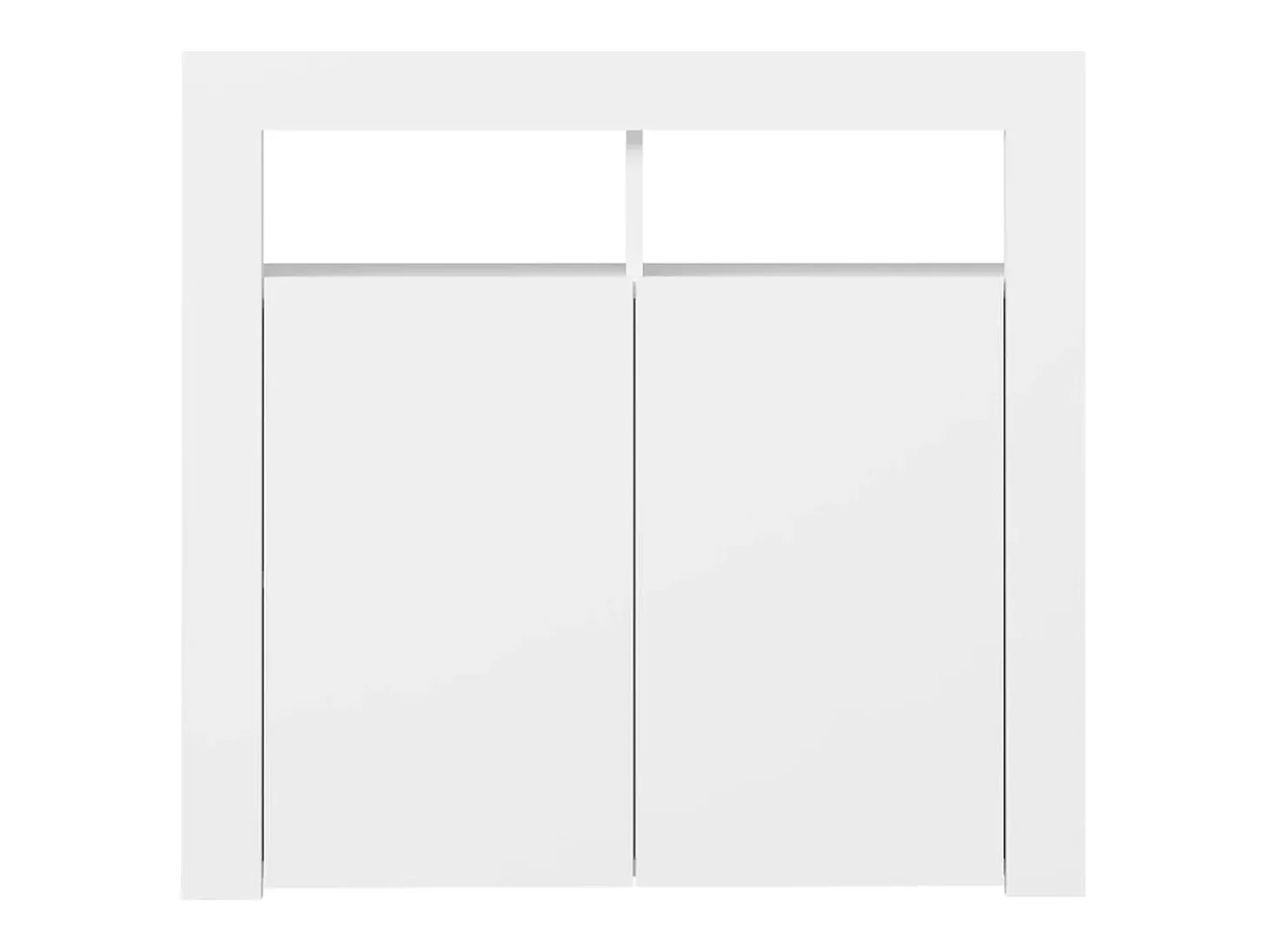Aparador con luces LED blanco 80x35x75 cm