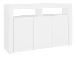 Aparador con luces LED blanco 115,5x30x75 cm