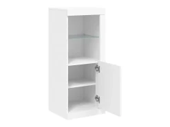 Aparador con luces LED blanco 41x37x100 cm