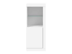 Aparador con luces LED blanco 41x37x100 cm
