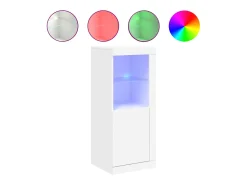 Aparador con luces LED blanco 41x37x100 cm