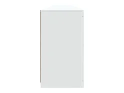 Aparador con luces LED blancas 283x37x67 cm