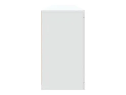 Aparador con luces LED blanco 202x37x67 cm