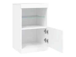 Aparador con luces LED blanco 41x37x67 cm